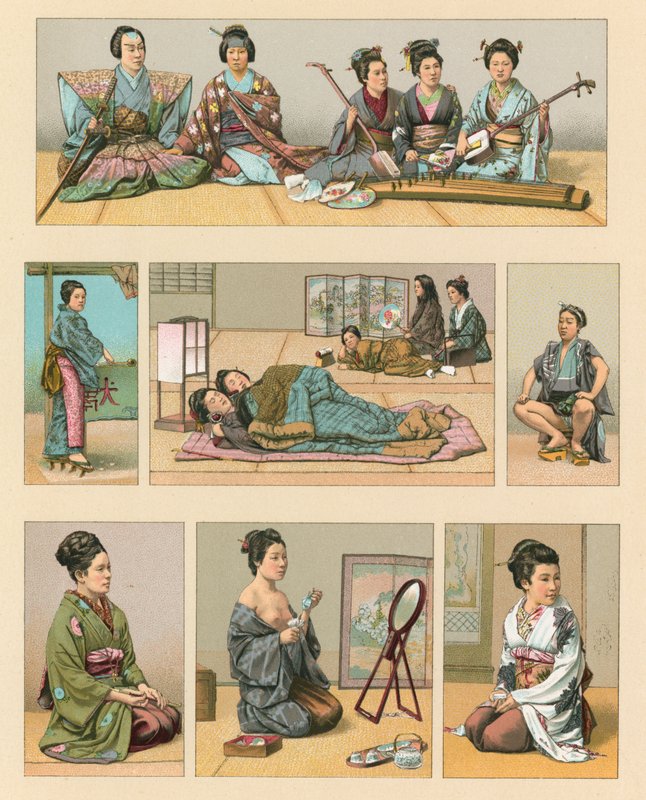 Japanisches Kostüm von French School