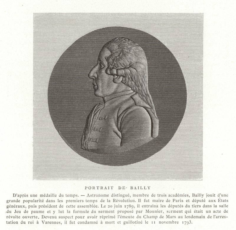 Jean Sylvain Bailly, französischer Astronom, Mathematiker und revolutionärer Politiker von French School