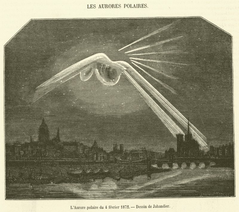 Das Polarlicht vom 4. Februar 1872 von French School