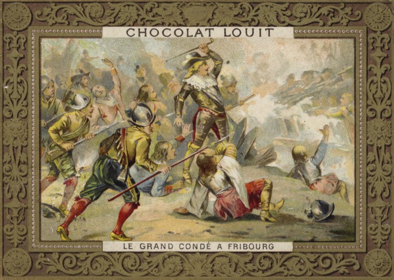Le Grand Condé in der Schlacht von Freiburg, 1644 von French School