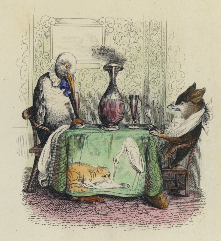 Le Renard Et La Cigogne von French School