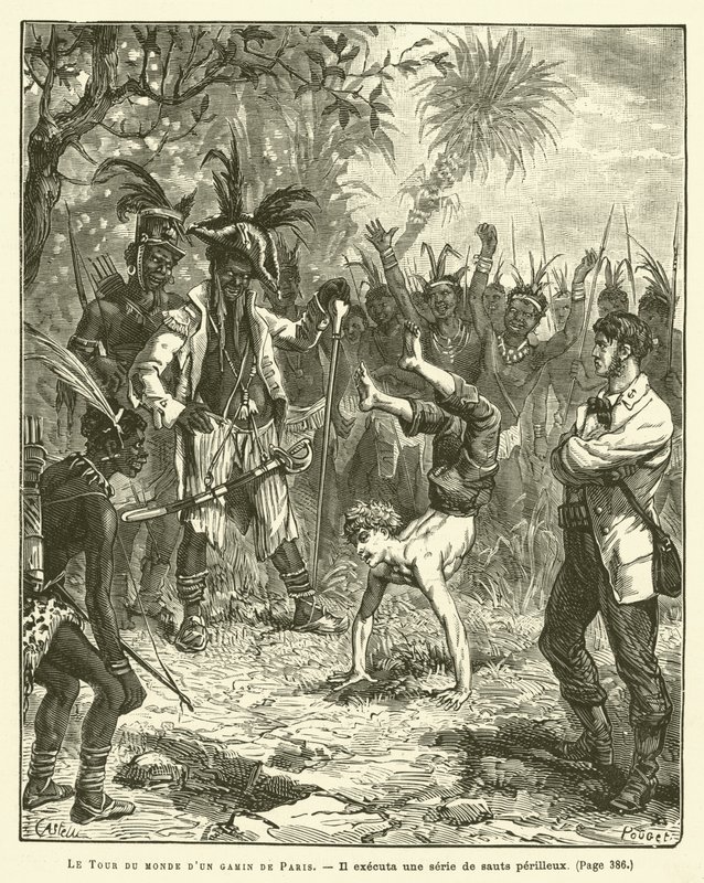 Die Weltreise eines Pariser Jungen (Gravur) von French School