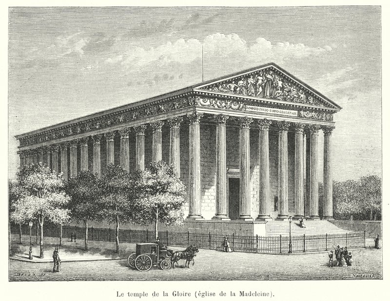 Der Tempel des Ruhms, Kirche der Madeleine von French School