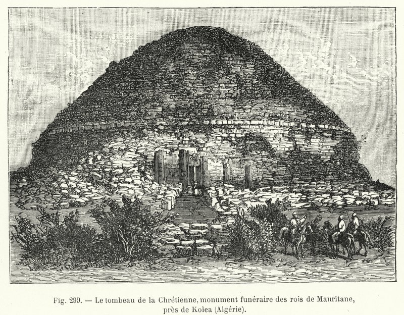 Das Grab der Christin, Grabdenkmal der Könige von Mauretanien, nahe Kolea, Algerien von French School
