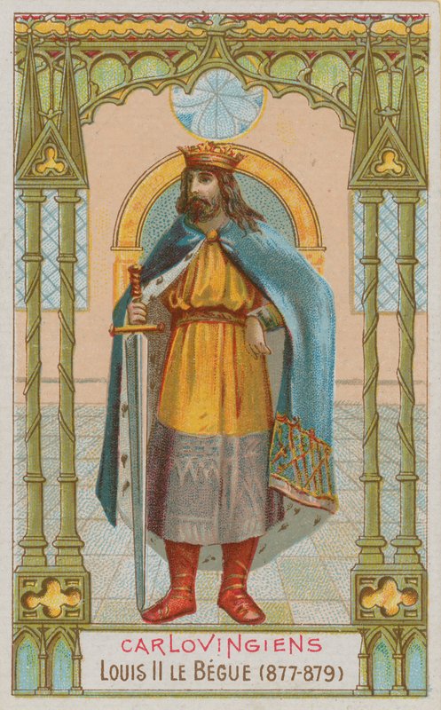 Ludwig II., karolingischer König von Frankreich von 877-879 von French School