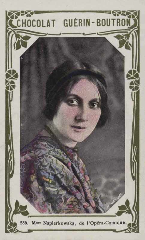 Madame Napierkowska, von der Opéra-Comique von French School