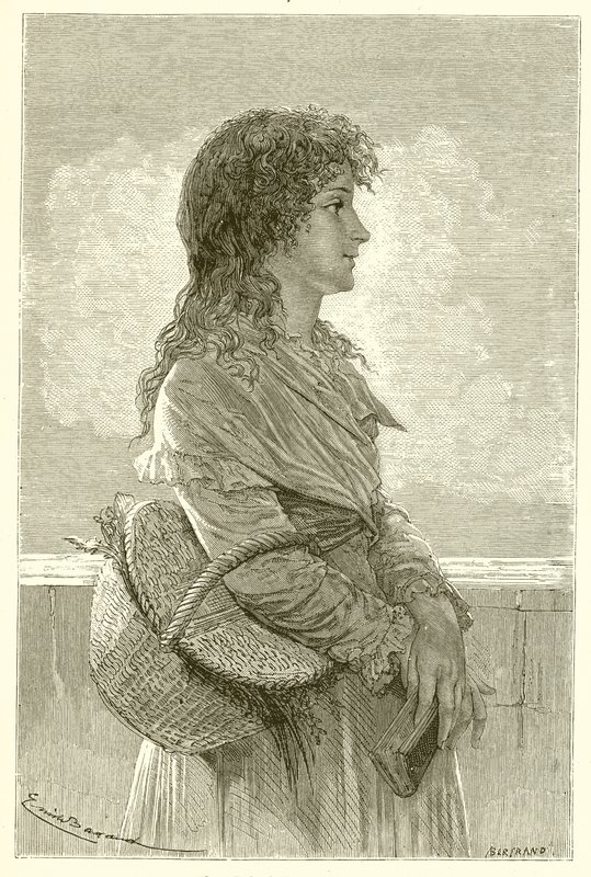Madame Roland in ihrer Kindheit von French School
