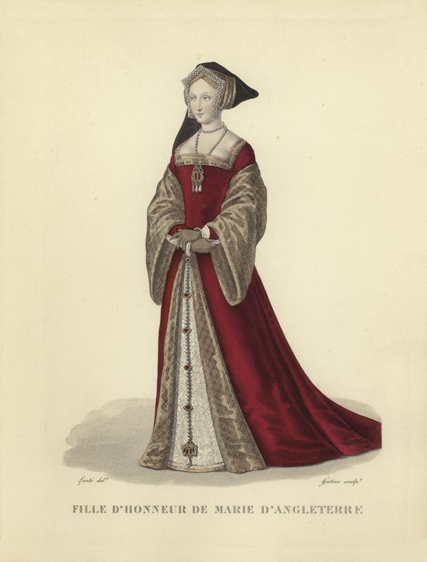 Hofdame von Maria Tudor, dritte Ehefrau von König Ludwig XII. von Frankreich von French School
