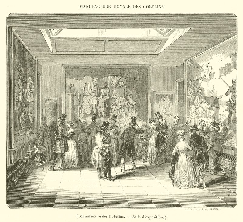 Manufaktur der Gobelins, Ausstellungssaal von French School
