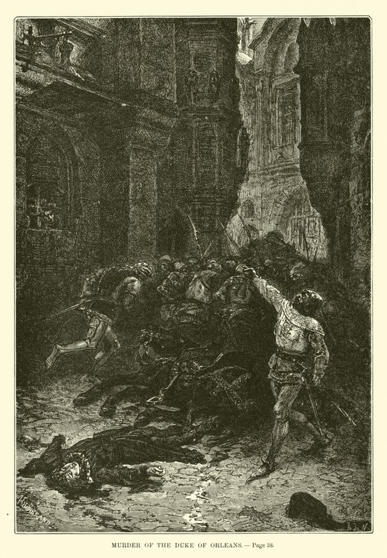 Mord an Herzog von Orléans von French School