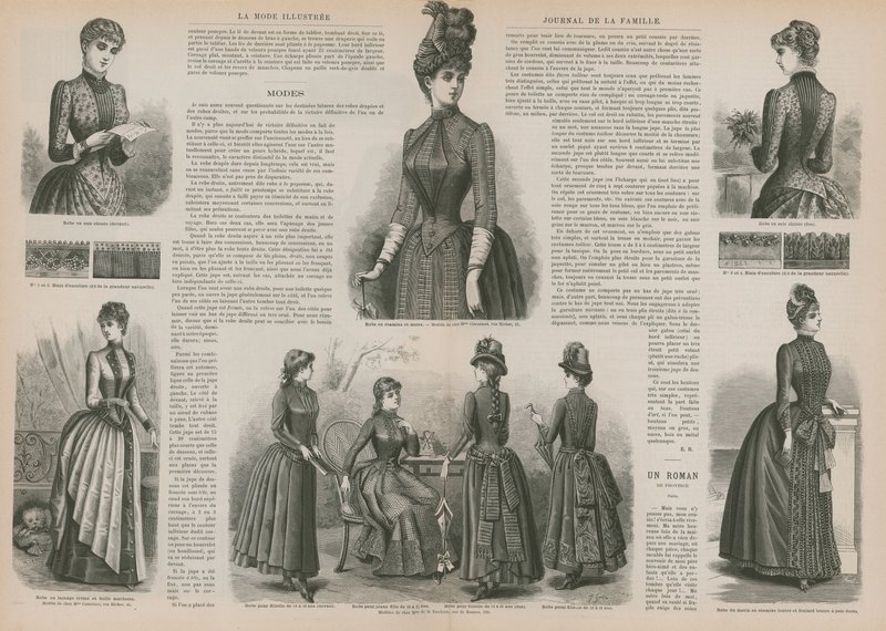 Seite aus La Mode Illustrée von French School