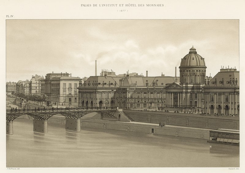 Palais des Instituts und Hotel der Münzen, 1877 von French School