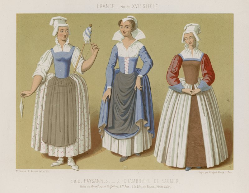 Bauer und die Kammerzofen von Saumur von French School