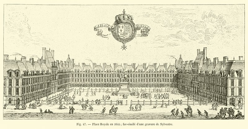 Place Royale 1645 (Faksimile einer Gravur von Sylvestre) von French School
