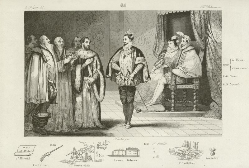 Polnische Botschafter informieren Heinrich, Herzog von Anjou, dass er zum König von Polen gewählt wurde, 1573 von French School