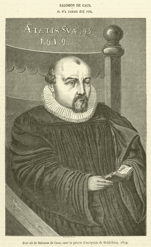 Porträt von Salomon de Caus, in der Galerie der Antiquitäten von Heidelberg von French School
