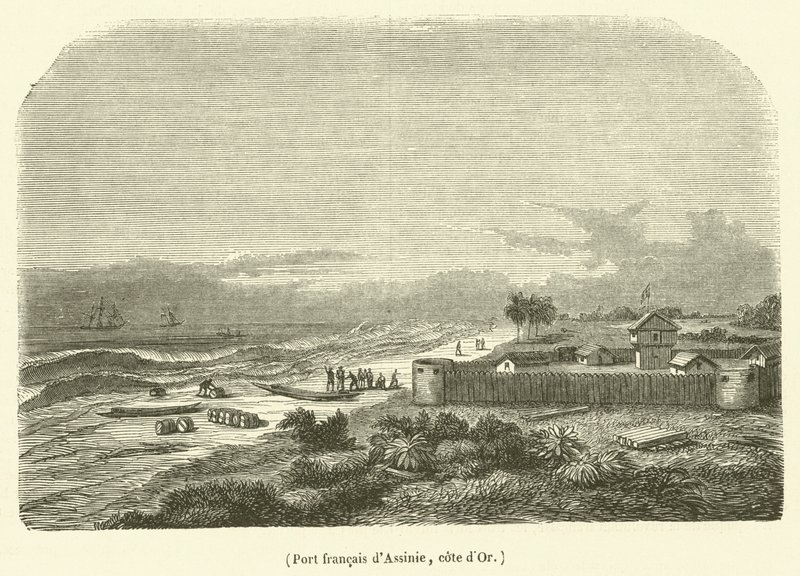 Französischer Hafen von Assinie, Goldküste von French School