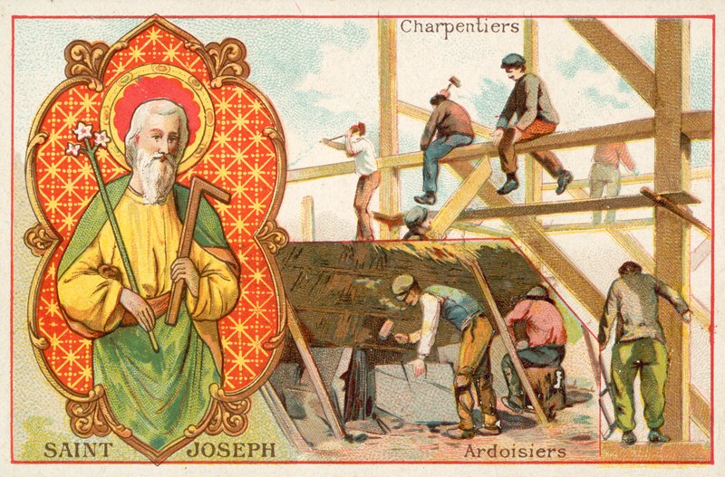 St. Josef, Schutzpatron der Zimmerleute und Dachdecker von French School