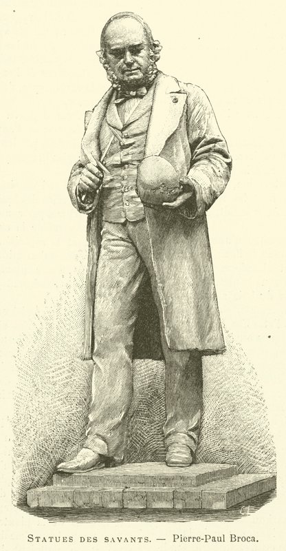 Statuen der Gelehrten, Pierre-Paul Broca von French School