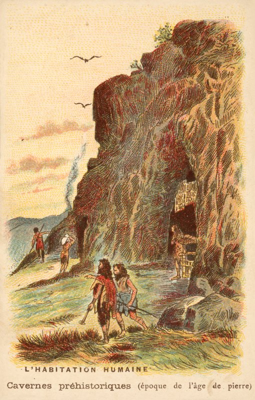 Höhlenbewohner der Steinzeit von French School