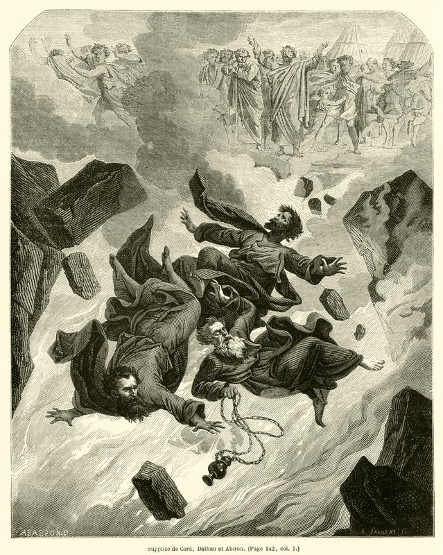 Bestrafung von Korach, Dathan und Abiram von French School