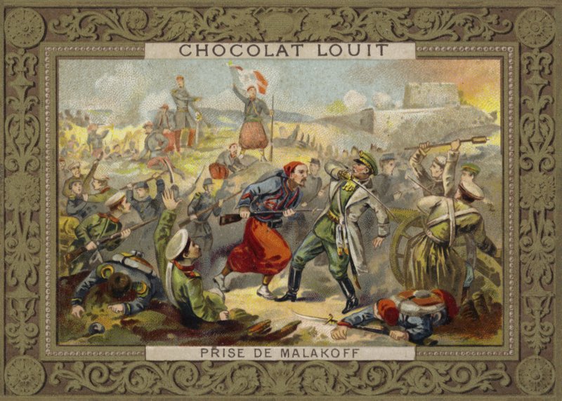 Einnahme des Malakoff-Redoubts, Belagerung von Sewastopol, Krimkrieg, 7. September 1855 von French School