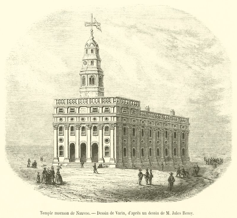 Mormonen-Tempel von Nauvoo von French School