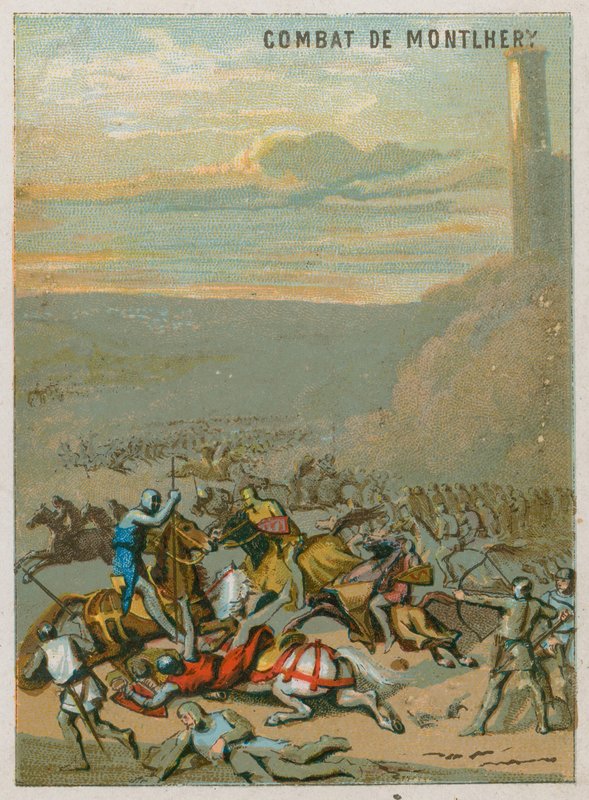 Die Schlacht bei Montlhéry von French School