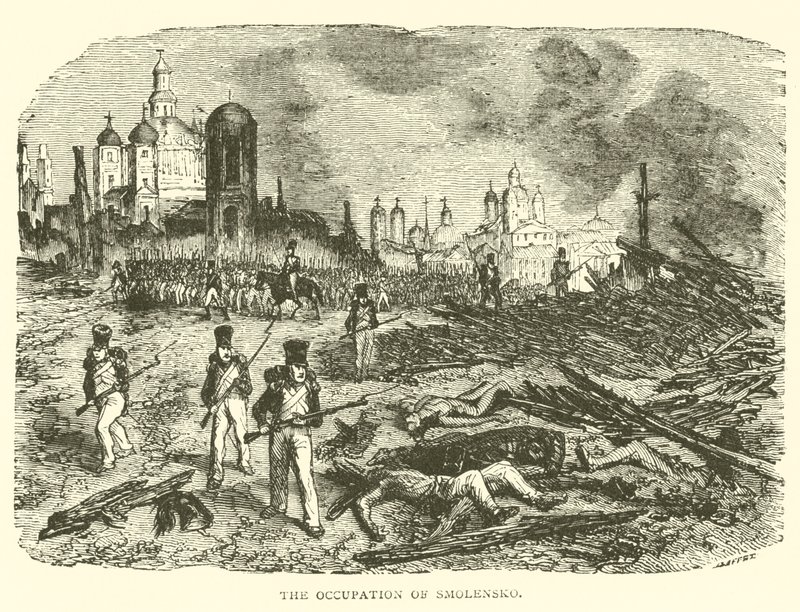 Die Besetzung von Smolensk (Stich) von French School