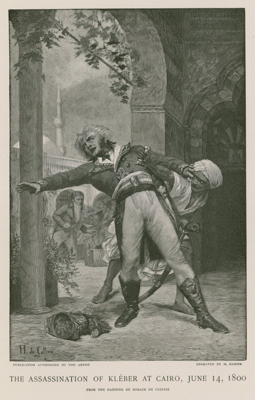 Die Ermordung von Kleber in Kairo von French School