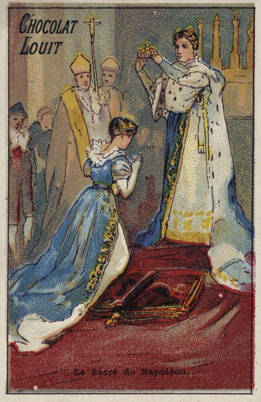 Die Krönung Napoleons, 1804 von French School