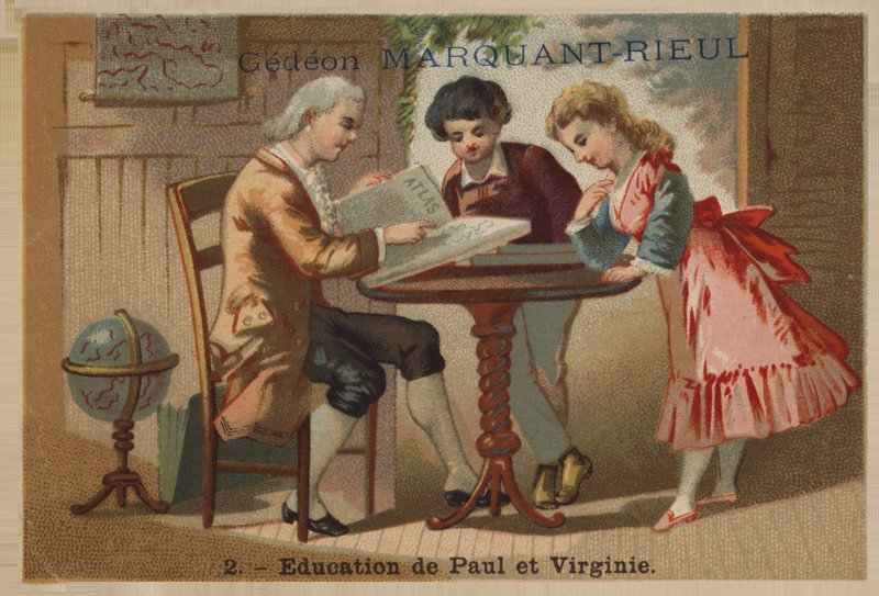 Die Erziehung von Paul und Virginie von French School