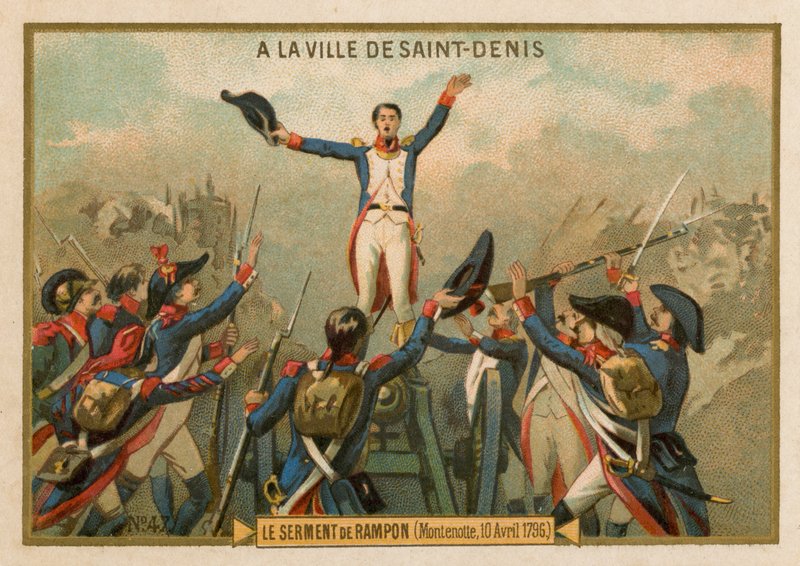 Der Eid von Rampon, Montenotte, 10. April 1796 von French School