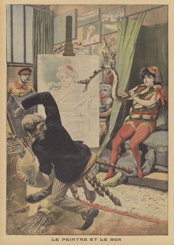 Der Maler und die Boa Constrictor von French School