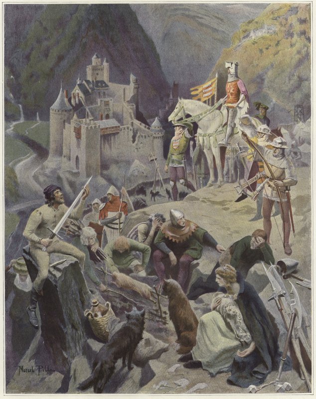 Die Belagerung von Buren von French School