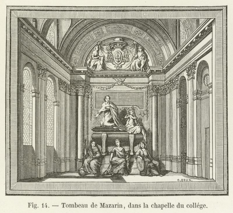 Grabmal von Mazarin in der Kapelle des Kollegs von French School