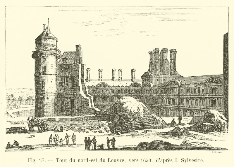 Nordostturm des Louvre, um 1650, nach I. Sylvestre von French School