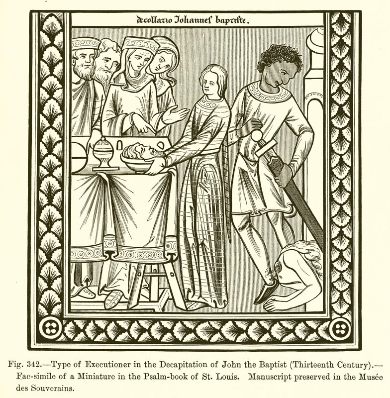 Typ des Henkers bei der Enthauptung von Johannes dem Täufer von French School