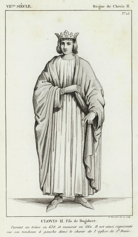 VII Jahrhundert, Herrschaft von Chlodwig II., Chlodwig II., Sohn von Dagobert von French School