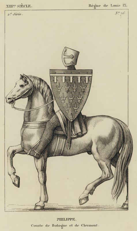 XIII Jahrhundert, Herrschaft von Ludwig IX., Philippe, Graf von Boulogne und Clermont von French School