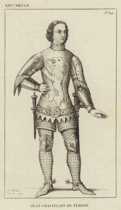 14. Jahrhundert, Jean Chastelain de Terote (Gravur) von French School