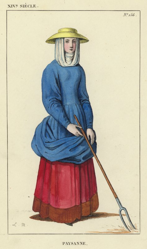 XIV Jahrhundert, Bäuerin von French School