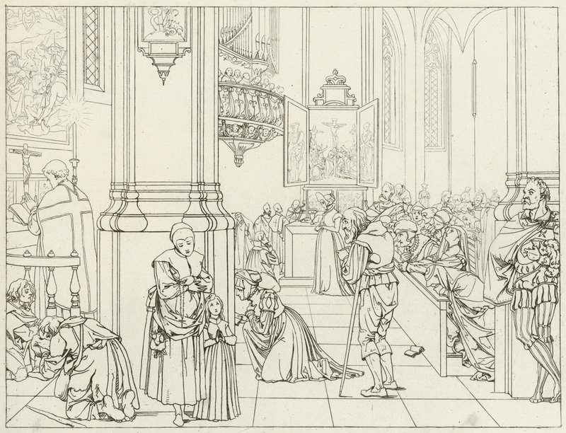 Illustration für Goethes Faust von Friedrich August Moritz Retzsch