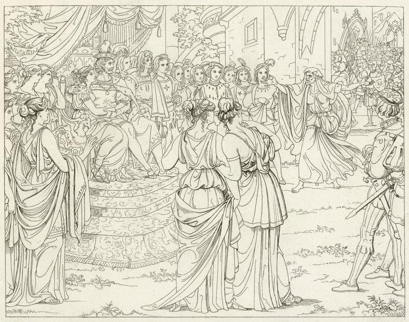 Illustration für Goethes Faust von Friedrich August Moritz Retzsch
