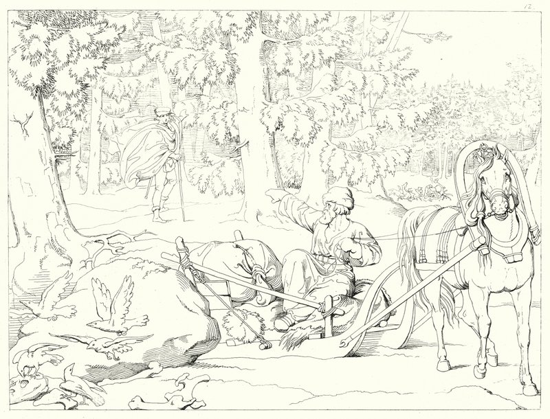 Illustration zu Schillers Lied von der Glocke von Friedrich August Moritz Retzsch