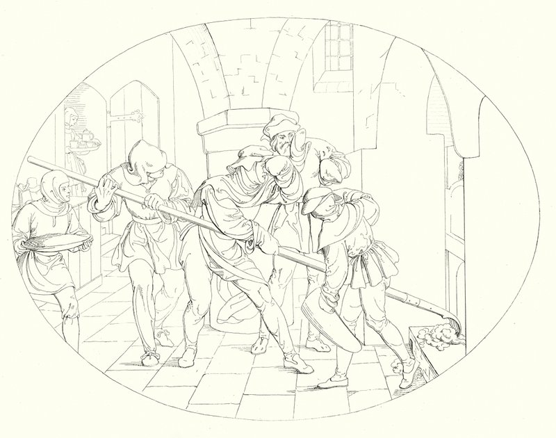 Illustration zu Schillers Lied von der Glocke von Friedrich August Moritz Retzsch