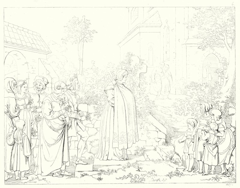 Illustration zu Schillers Lied von der Glocke von Friedrich August Moritz Retzsch