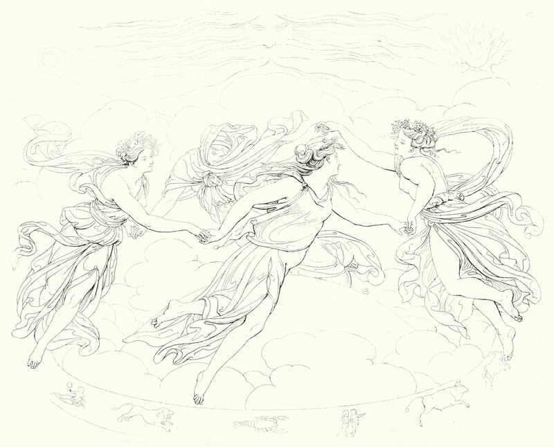 Illustration zu Schillers Lied von der Glocke von Friedrich August Moritz Retzsch