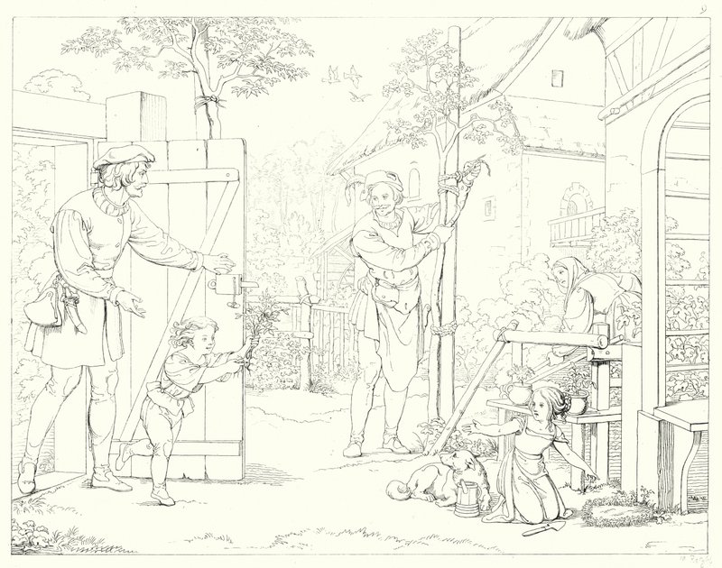 Illustration zu Schillers Lied von der Glocke von Friedrich August Moritz Retzsch