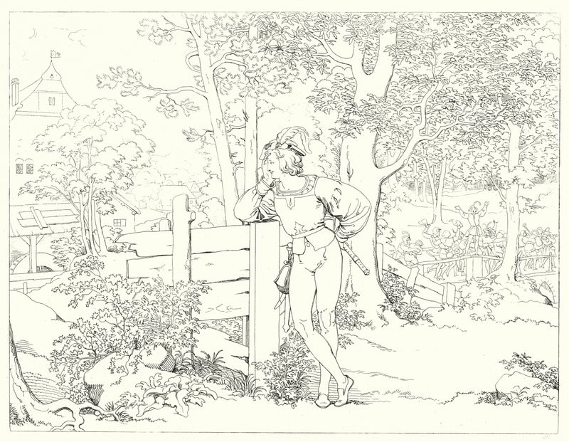 Illustration zu Schillers Lied von der Glocke von Friedrich August Moritz Retzsch
